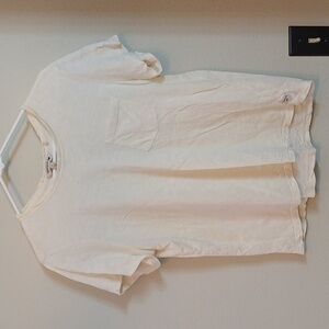 Toad & Co Primo short sleeve crew neck pocket t-shirt NATURAL Size L